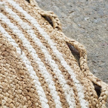 Nord julgransmatta Ø120 cm - Jute-vit - House Doctor