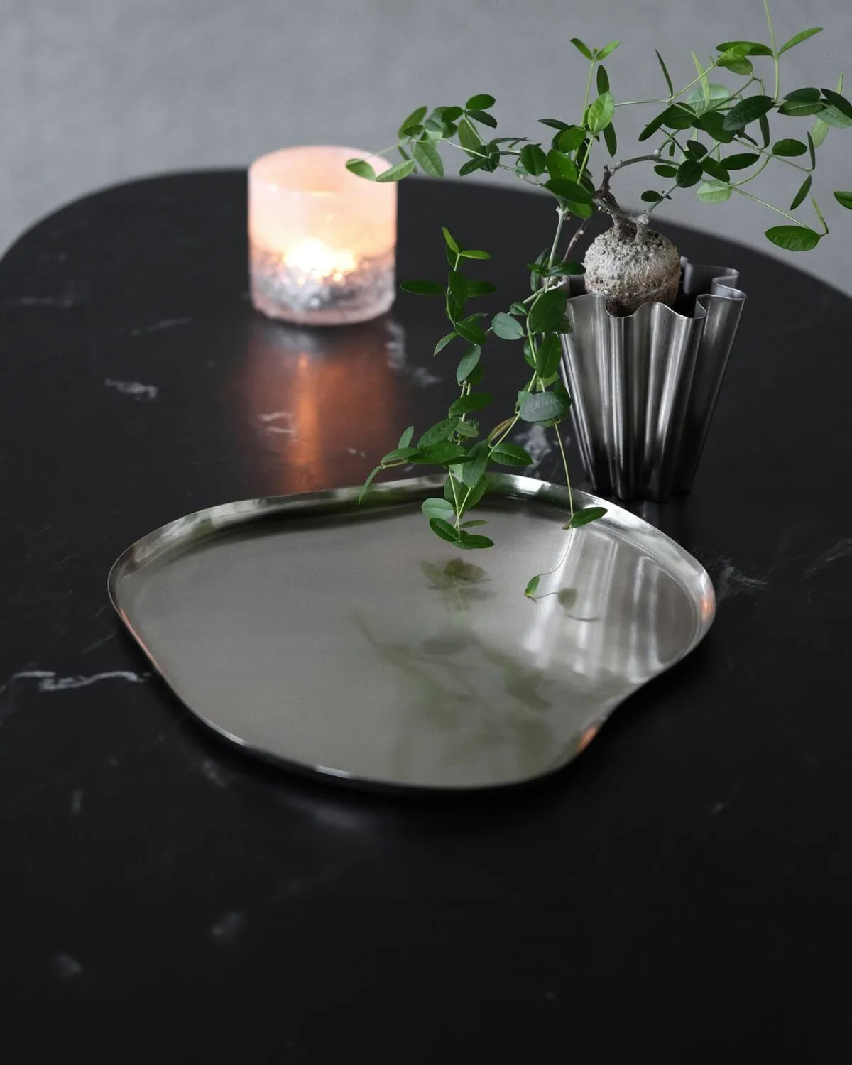 Osea bricka 35x41 cm, Silver finish House Doctor
