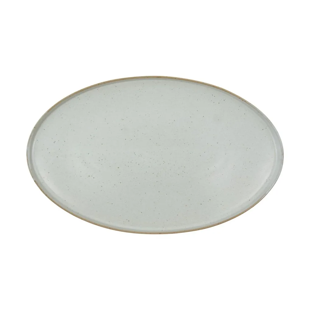 Pion serveringsfat 19,6x31 cm, Grå-vit House Doctor