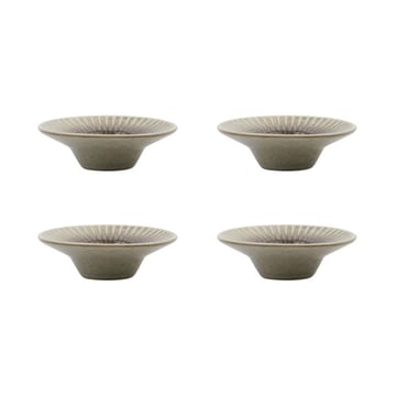 Läs mer om House Doctor Pleat äggkopp 4- pack Grå-brun