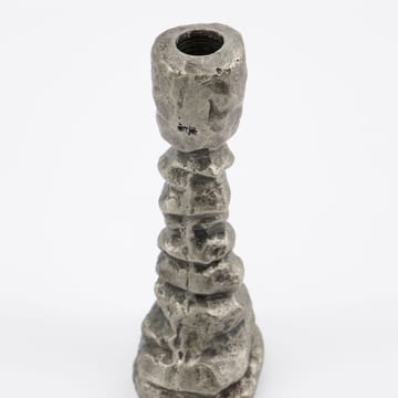 Raku ljusstake antiksilver - 20 cm - House Doctor