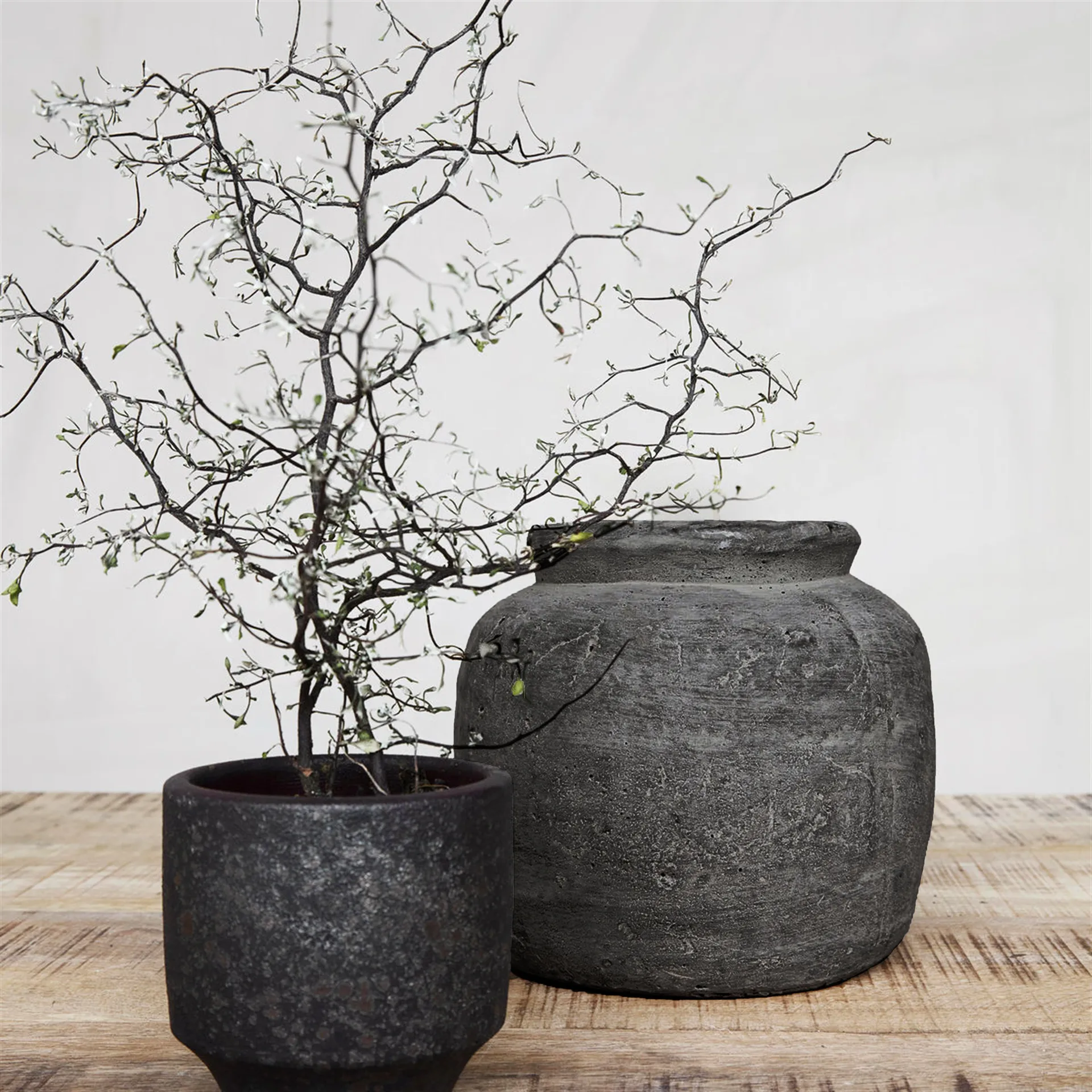 Rustik kruka lergods, h18 cm Ø19 cm House Doctor