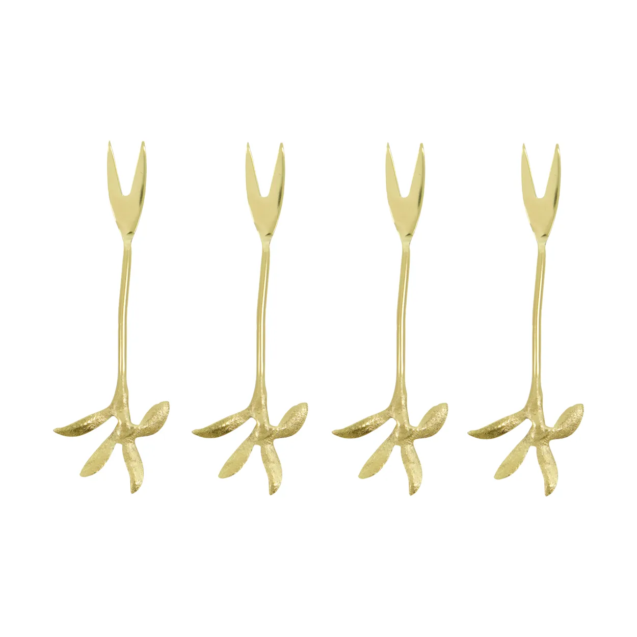 House Doctor Serve serveringsgaffel 4-pack Antik guld