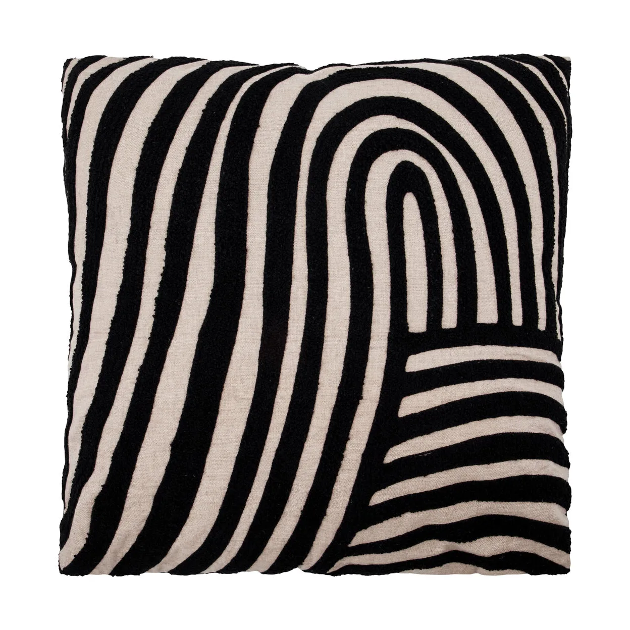 Sky dekorationskudde, Sand-svart, 50x50 cm House Doctor