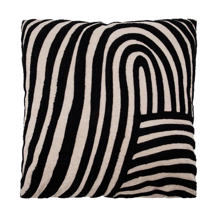 Sky dekorationskudde - Sand-svart, 50x50 cm - House Doctor