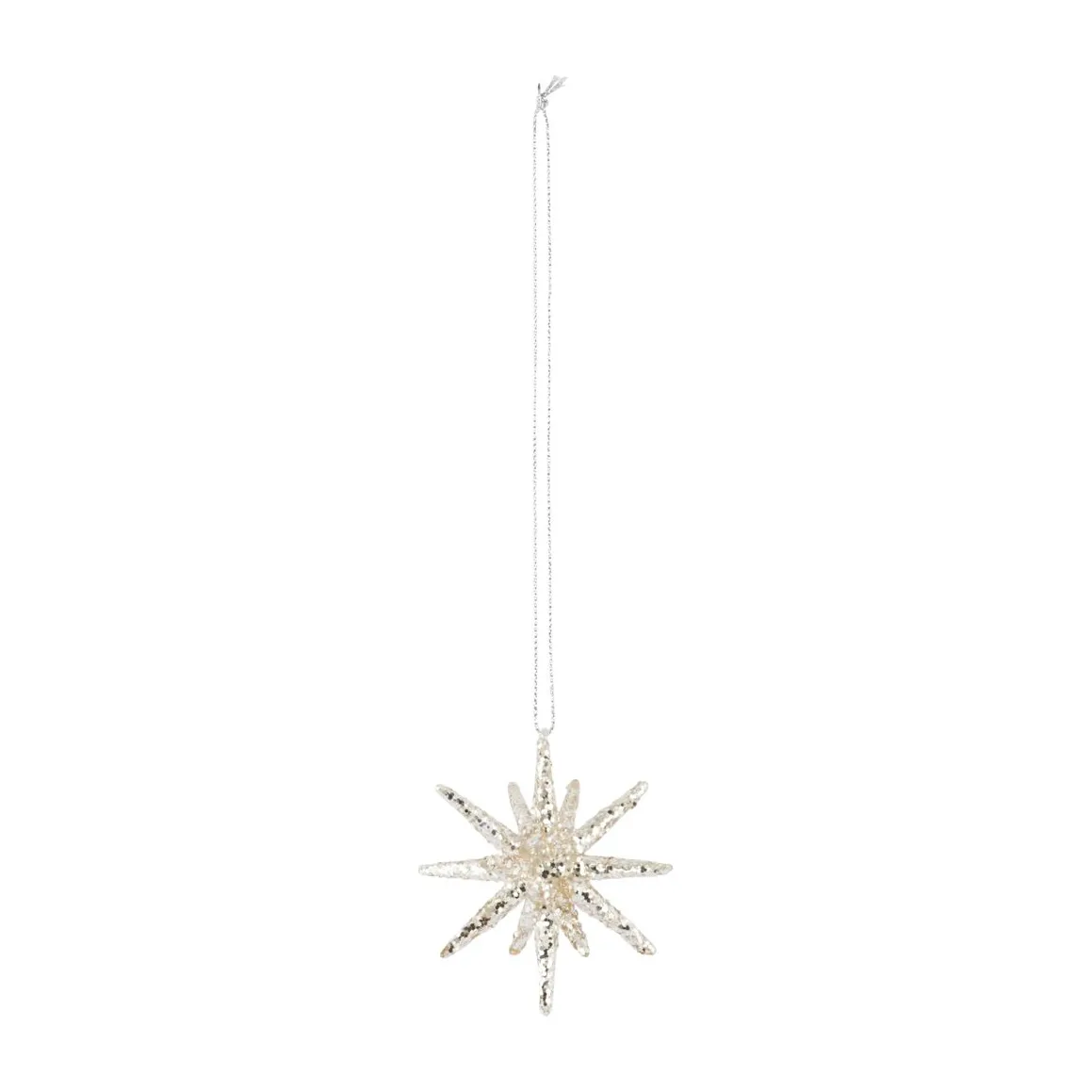 Spike julhänge Ø7,5 cm, Silver-glitter House Doctor