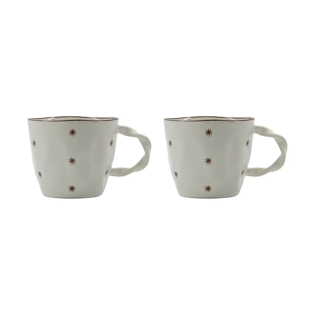 Starry mugg 2-pack, Vit House Doctor