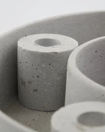 The Ring ljusstake - Grey - House Doctor