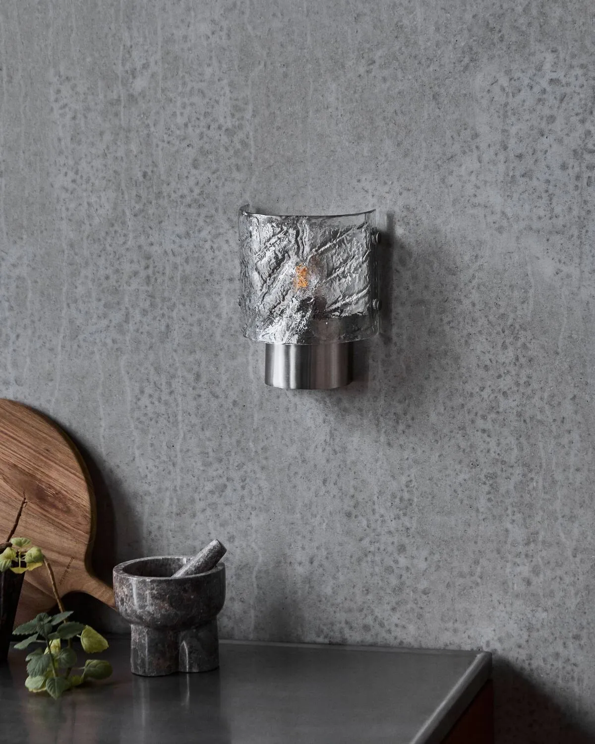 Type vägglampa, Borstat silver, 18x10,5x22 cm House Doctor