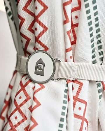 Umbra parasoll Ø190 cm - Röd-grön - House Doctor