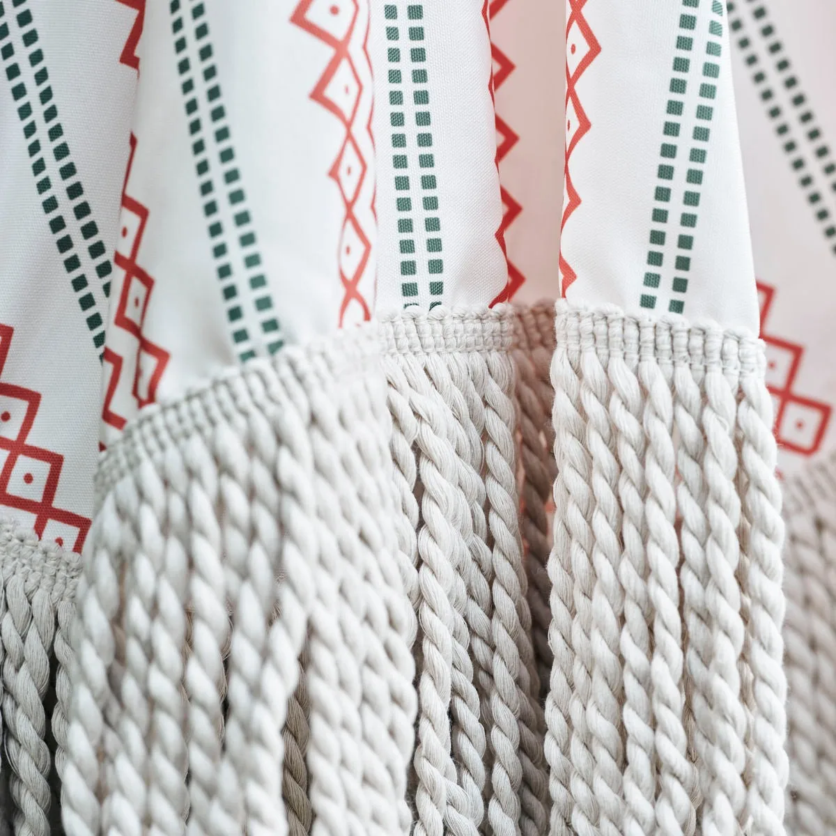 Umbra parasoll Ø190 cm, Röd-grön House Doctor