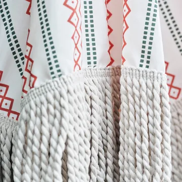 Umbra parasoll Ø190 cm - Röd-grön - House Doctor