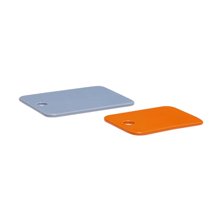 Amare keramikbricka set 2 delar - Blue-orange - Hübsch
