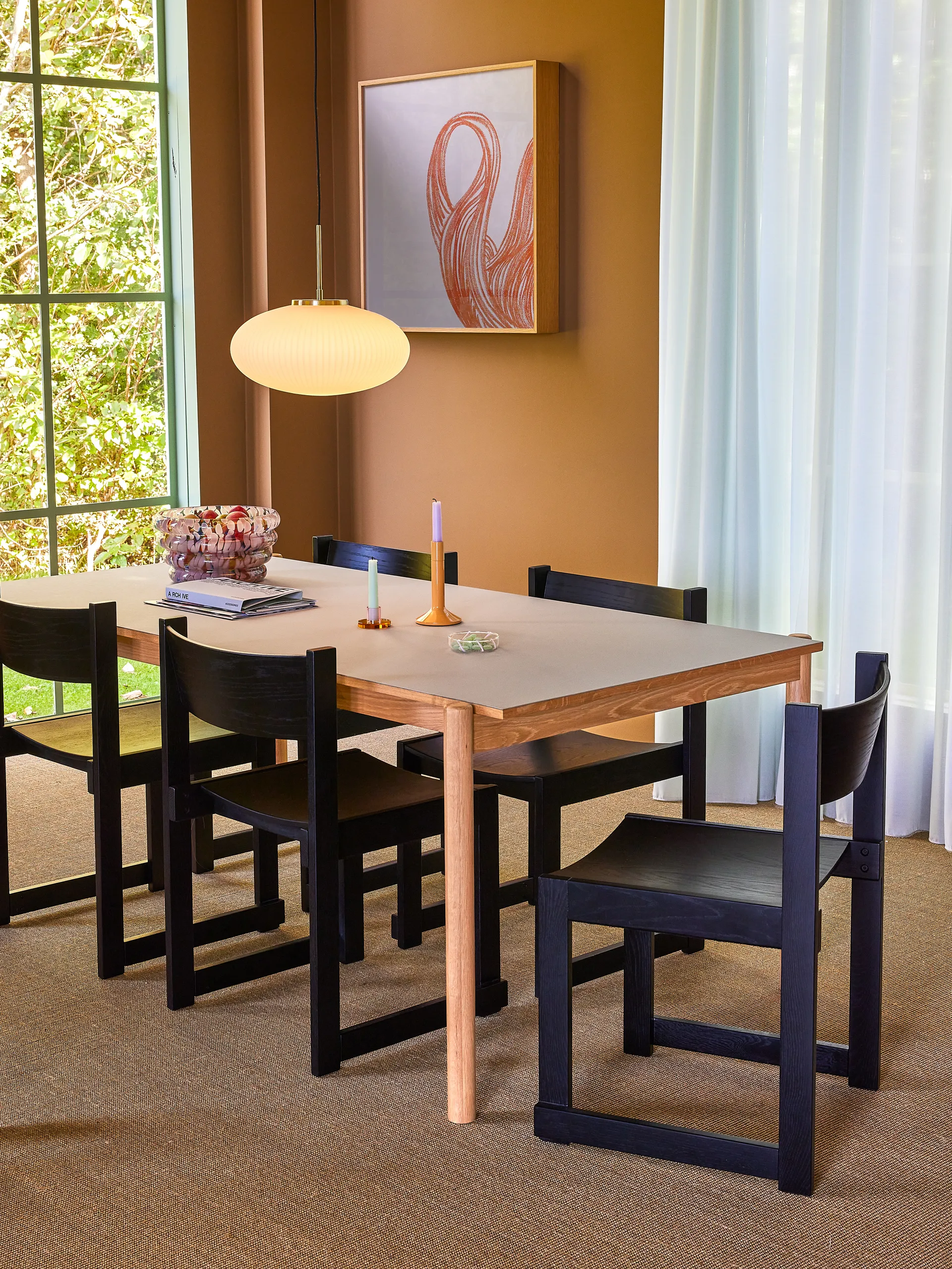 Astra ljusstake small, Blue-green Hübsch Interior