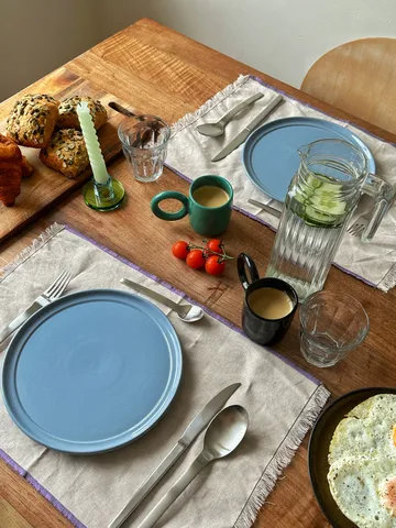 Astra ljusstake small - Blue-green - Hübsch Interior