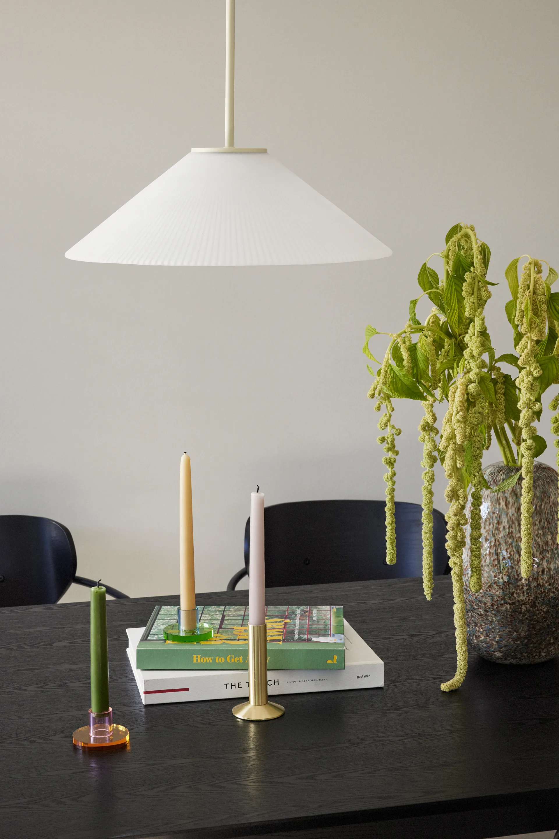 Astra ljusstake small, Pink-orange Hübsch Interior