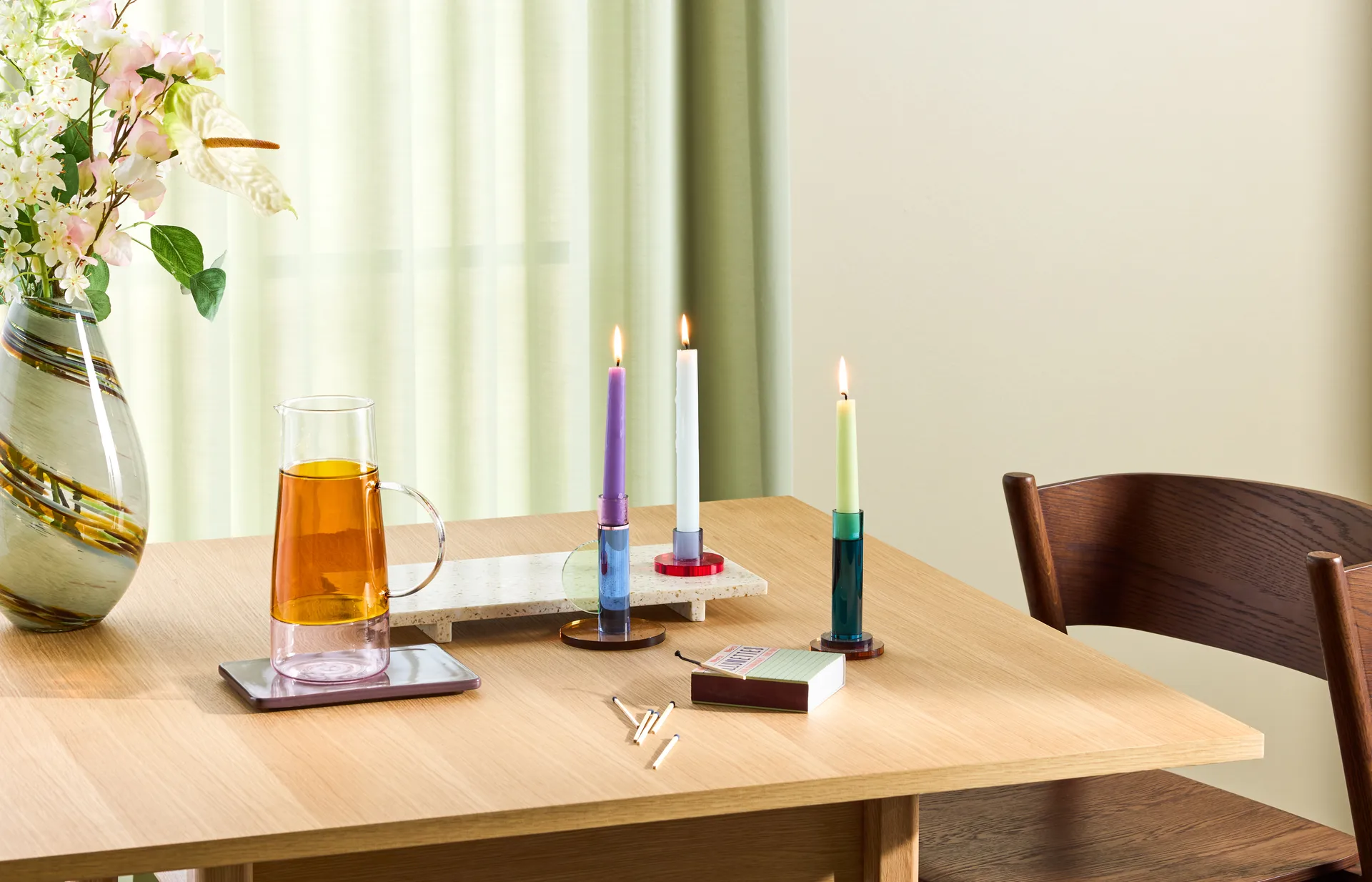 Astro ljusstake, Blue Hübsch Interior