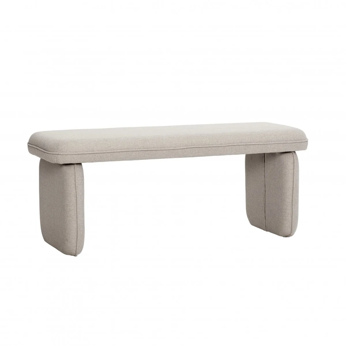 Bänk Polyester 100 cm, Sand Hübsch Interior