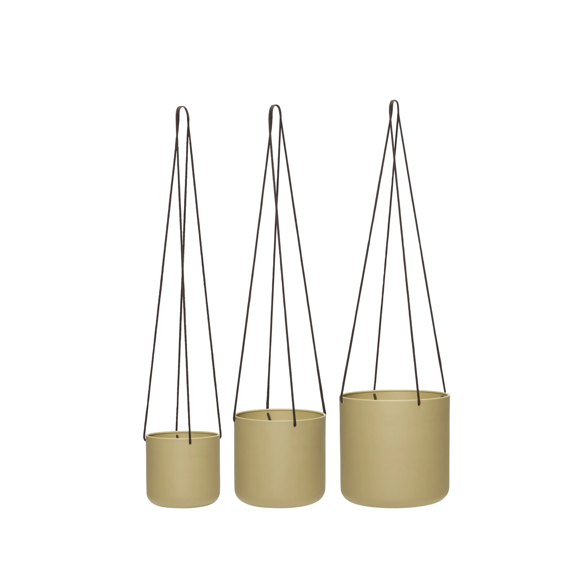 Bloom hängkrukor 3-pack, Beige Hübsch Interior