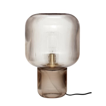 Läs mer om Hübsch Bordlampa Ø27 cm Rök