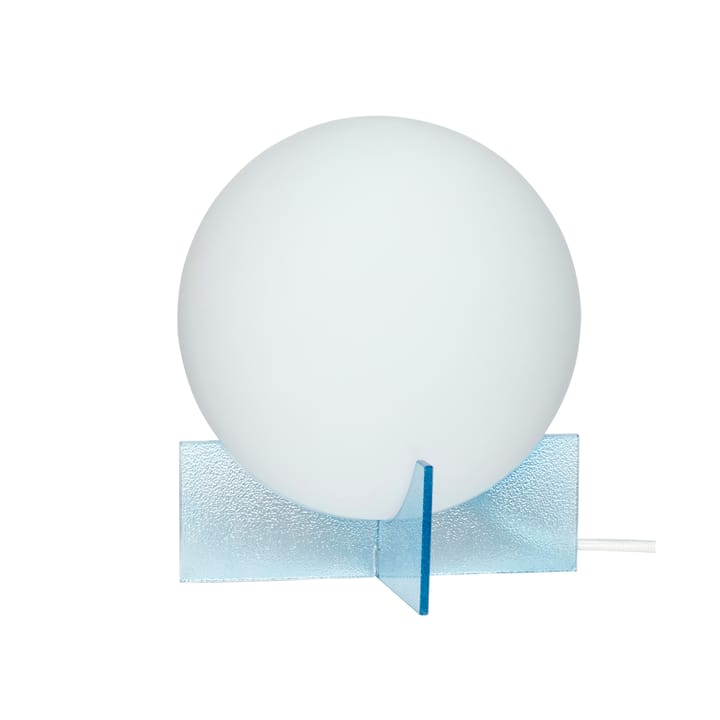 Bordslampa Ø20 cm, Opal-blå Hübsch