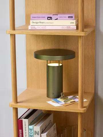 BringMe portabel bordslampa - Metallic dark green, mini 20 cm - Hübsch Interior