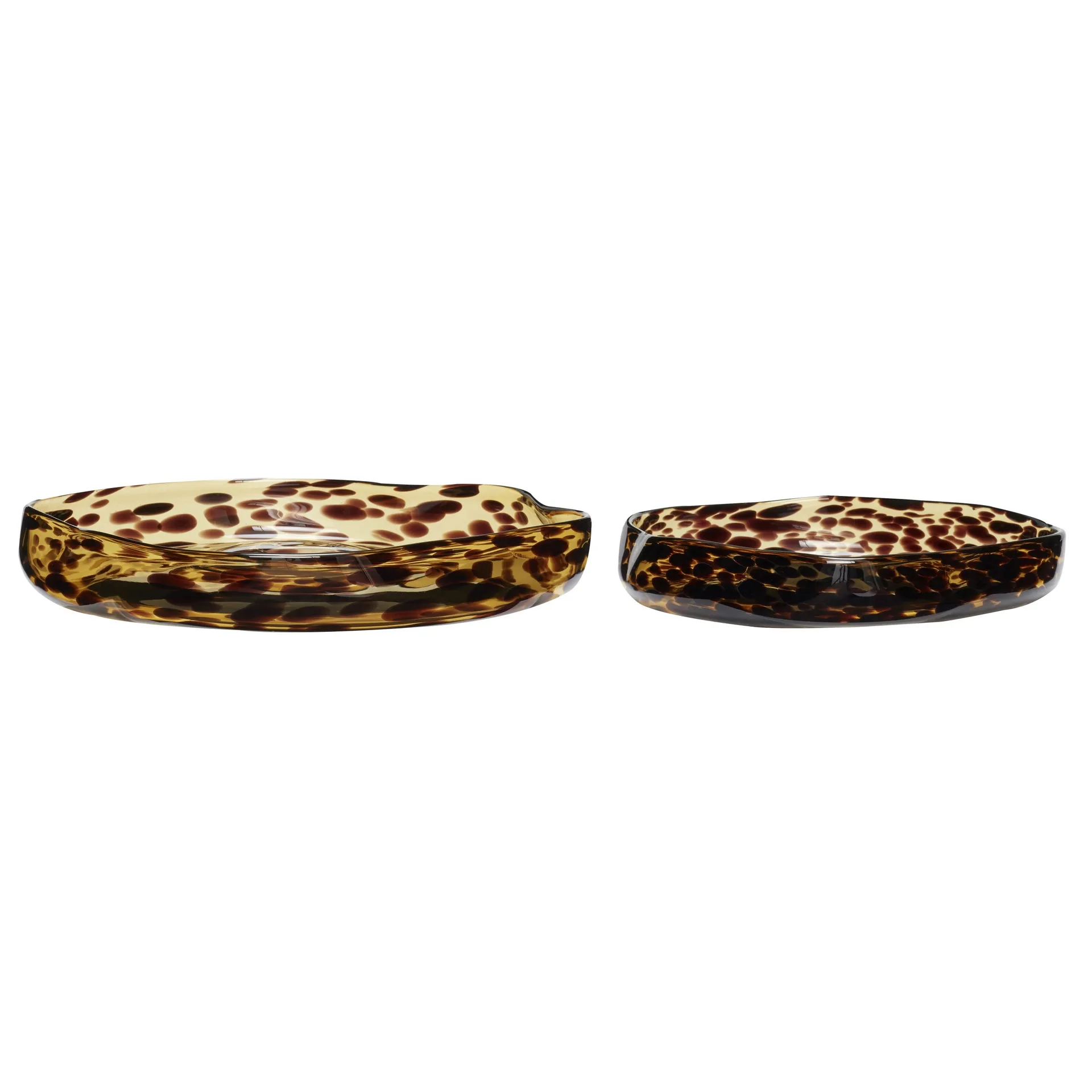 Fat rund 2-pack Ø26 cm, Gul-brun Hübsch Interior