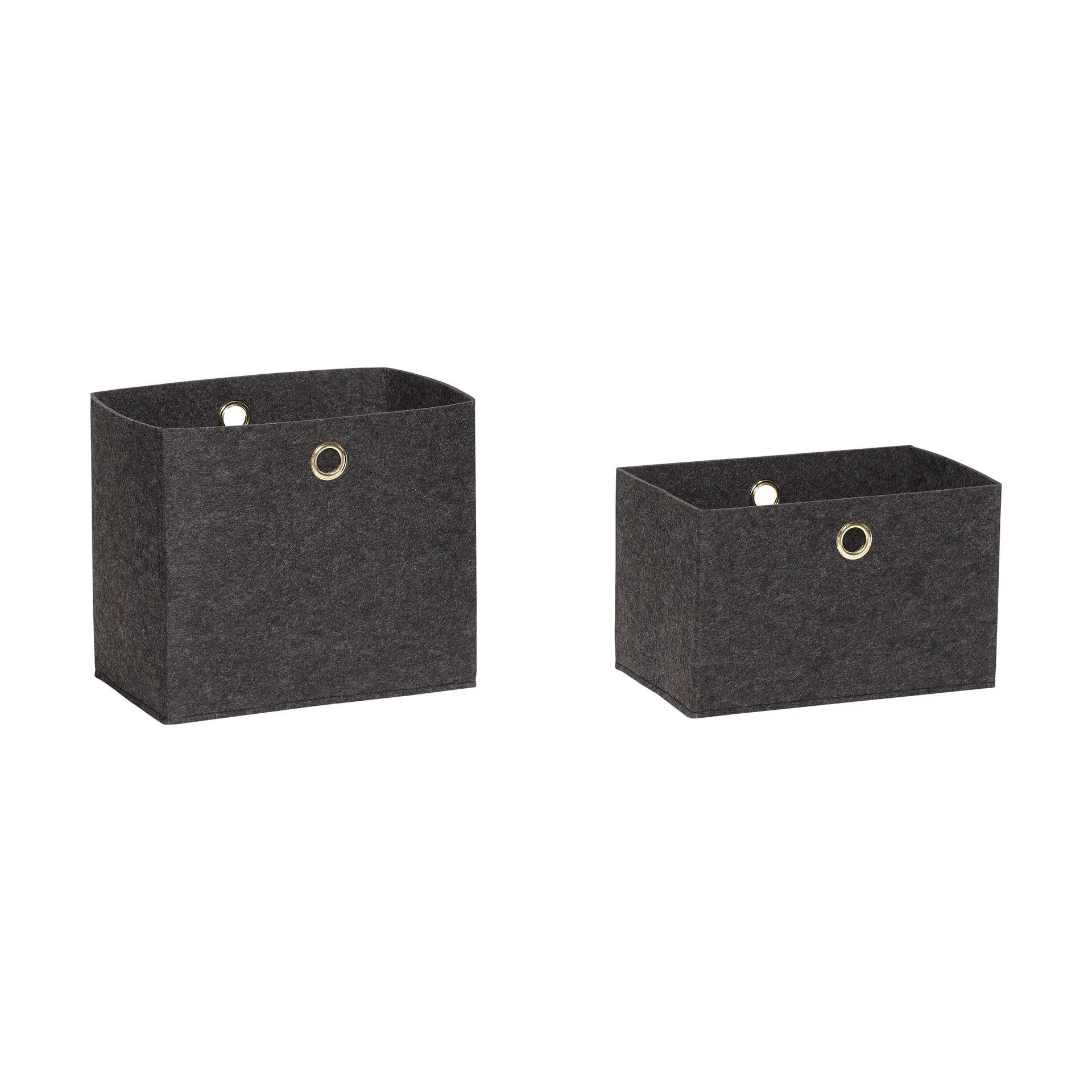 Filtkorg 2-pack, Grå Hübsch Interior