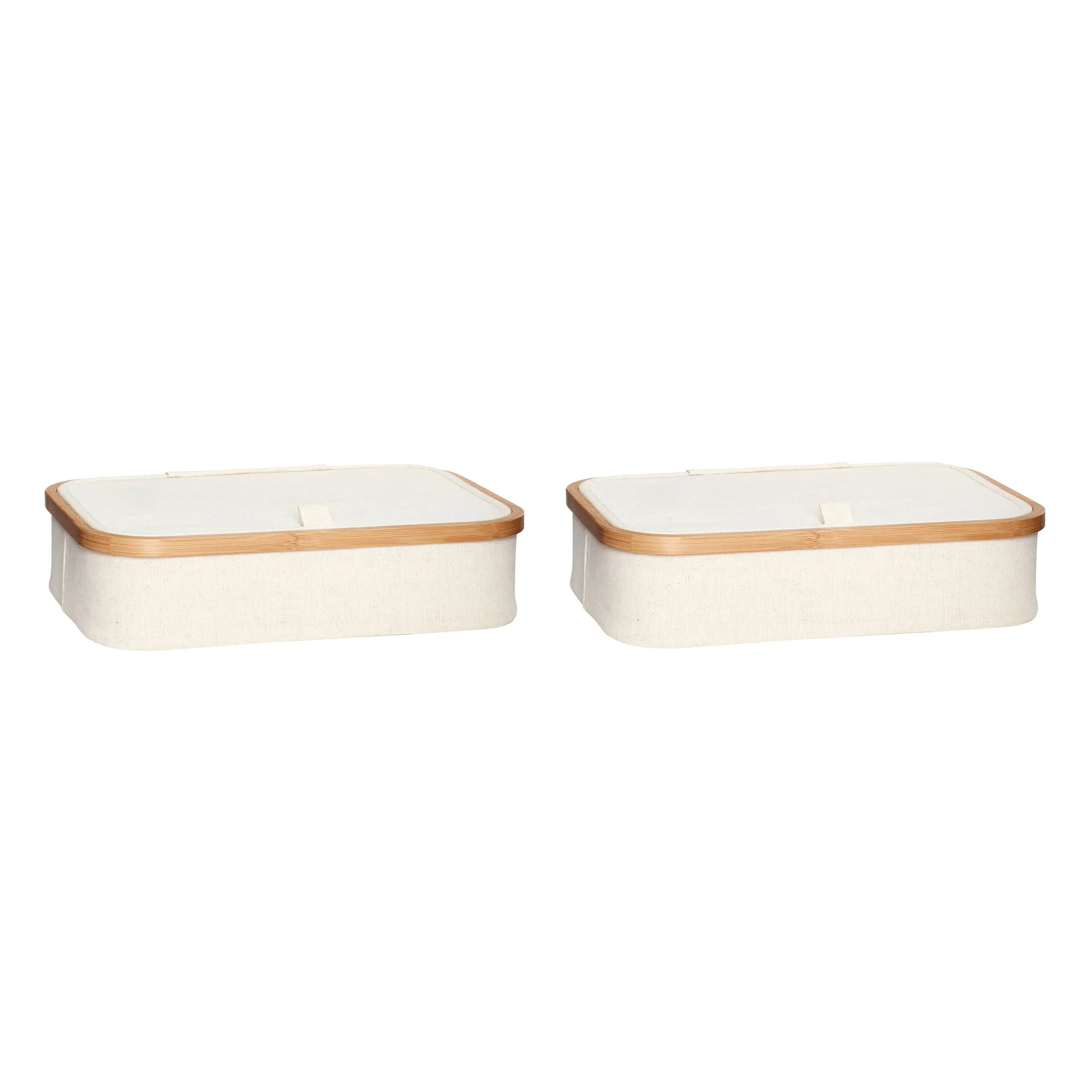 Förvaringslåda 2-pack, Beige Hübsch Interior