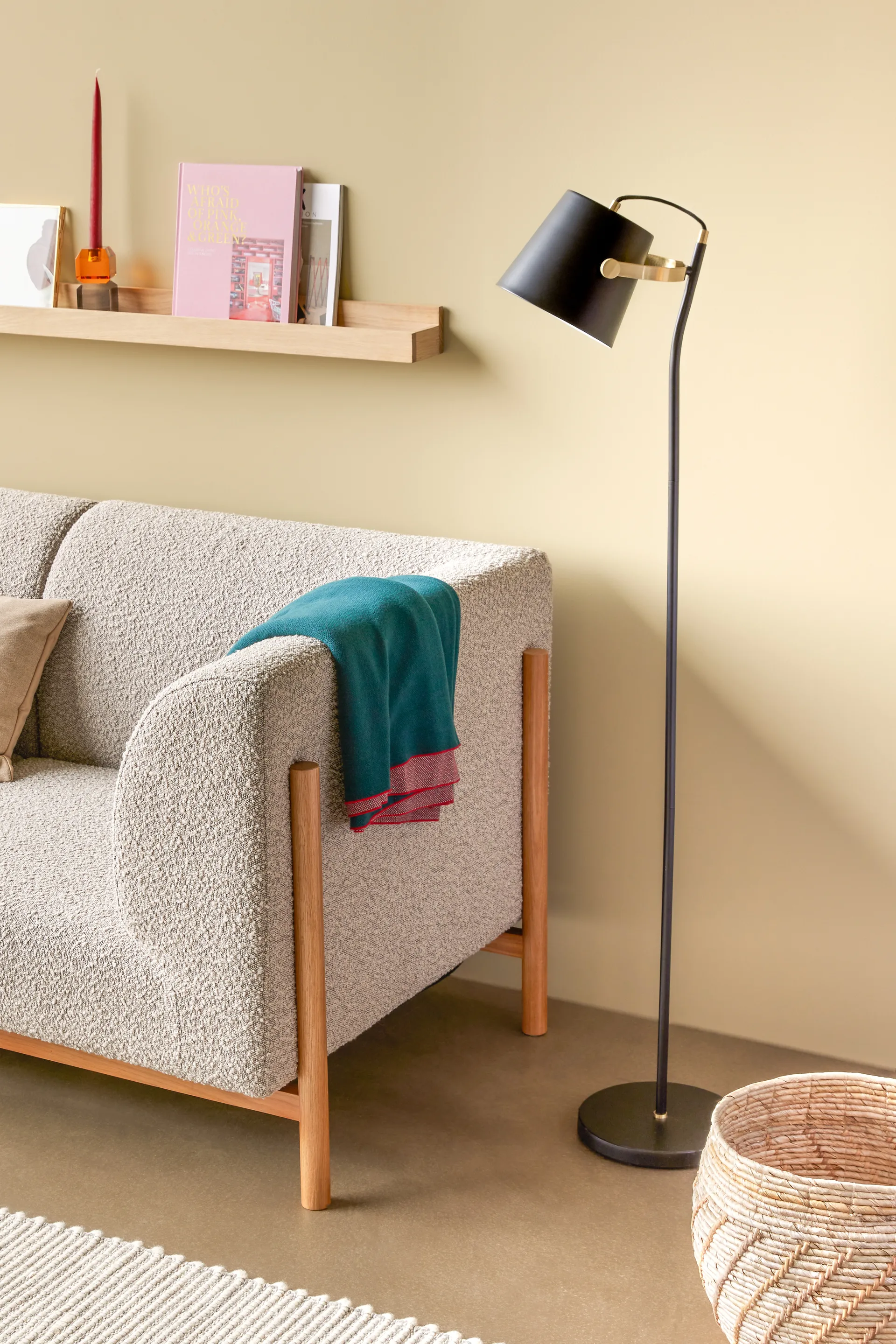 Gem ljusstake, Orange-grey Hübsch Interior