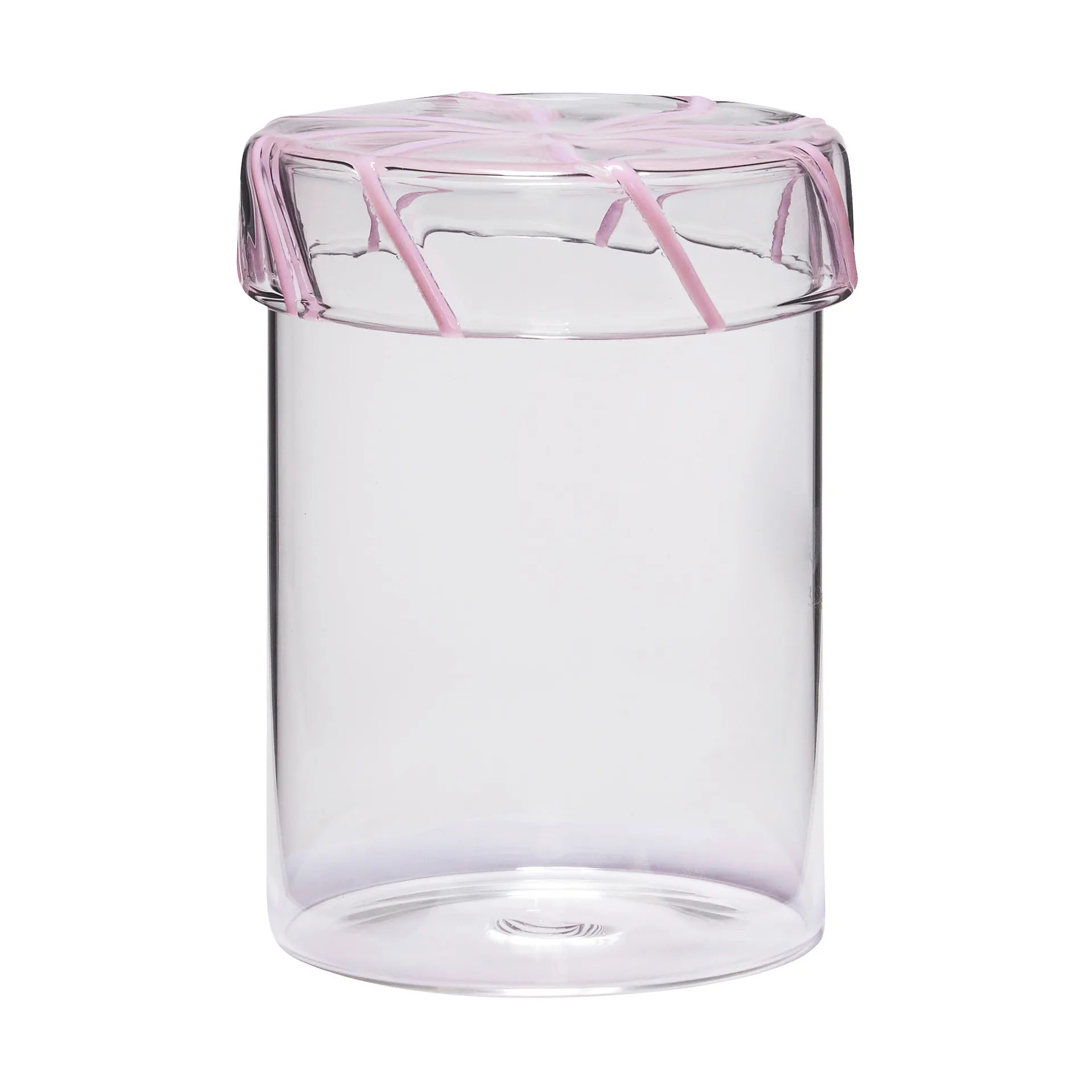 Heir förvaringsburk glas medium, Pink Hübsch Interior