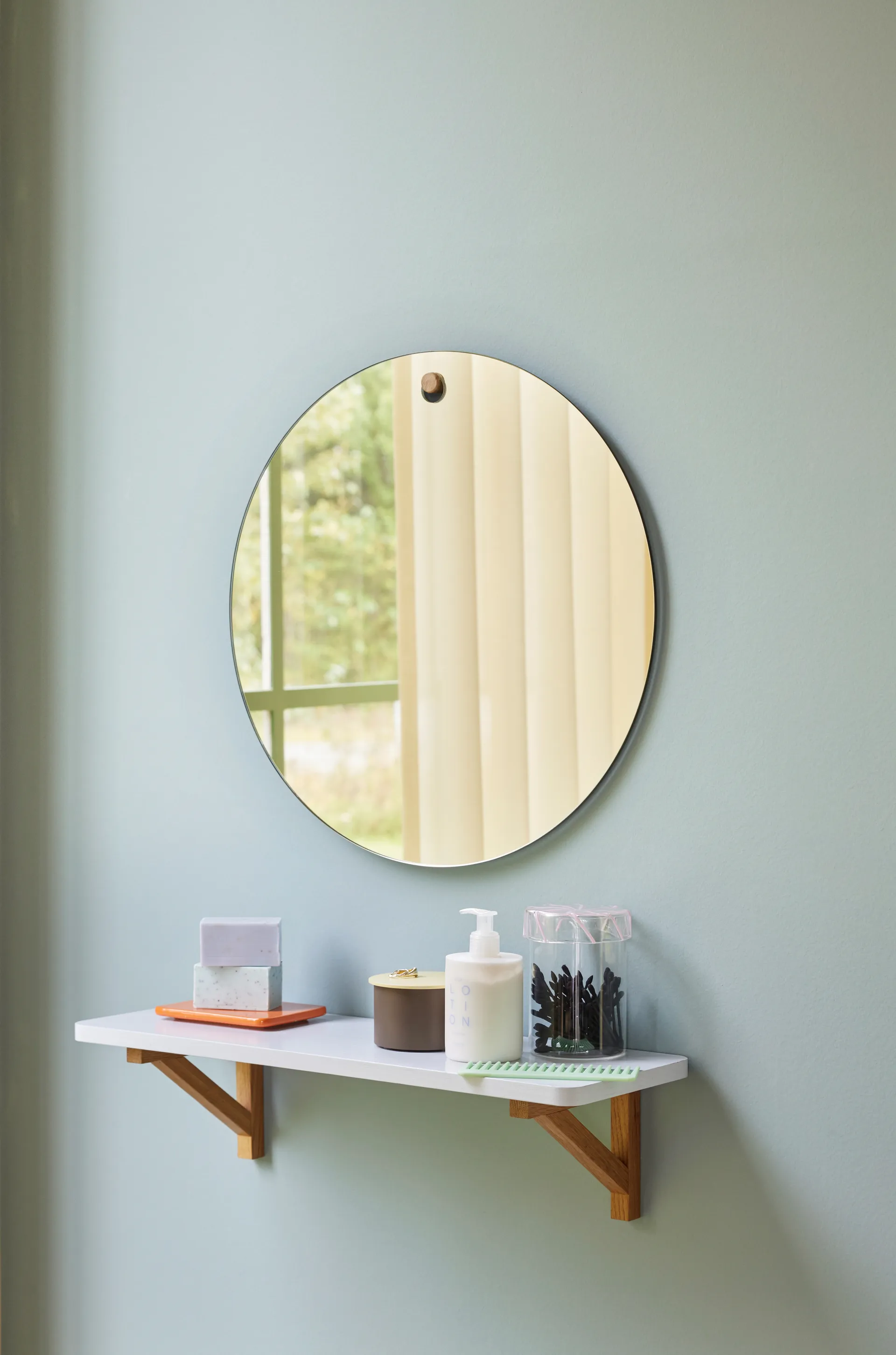 Heir förvaringsburk glas medium, Pink Hübsch Interior