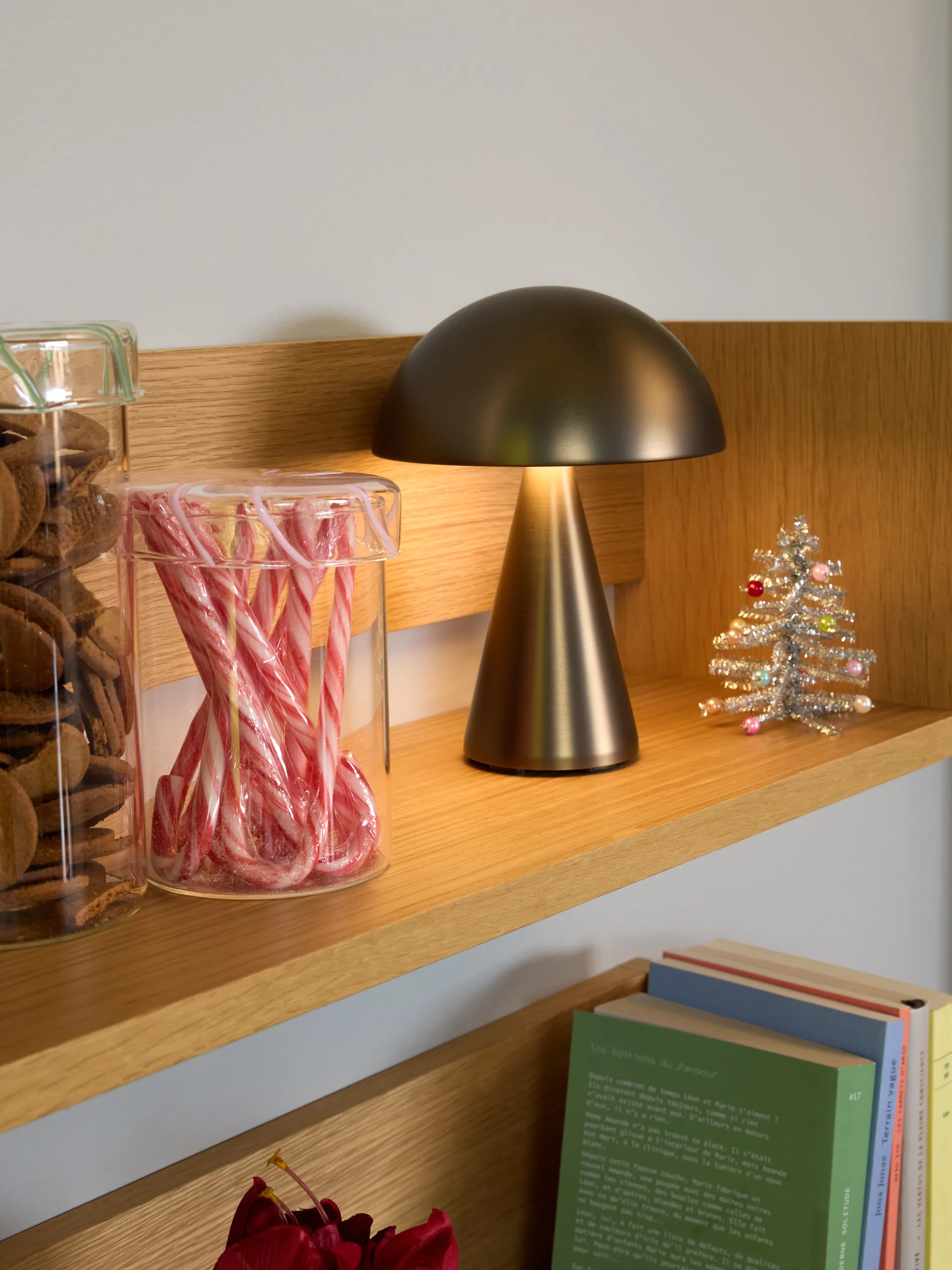 Heir förvaringsburk glas medium, Pink Hübsch Interior