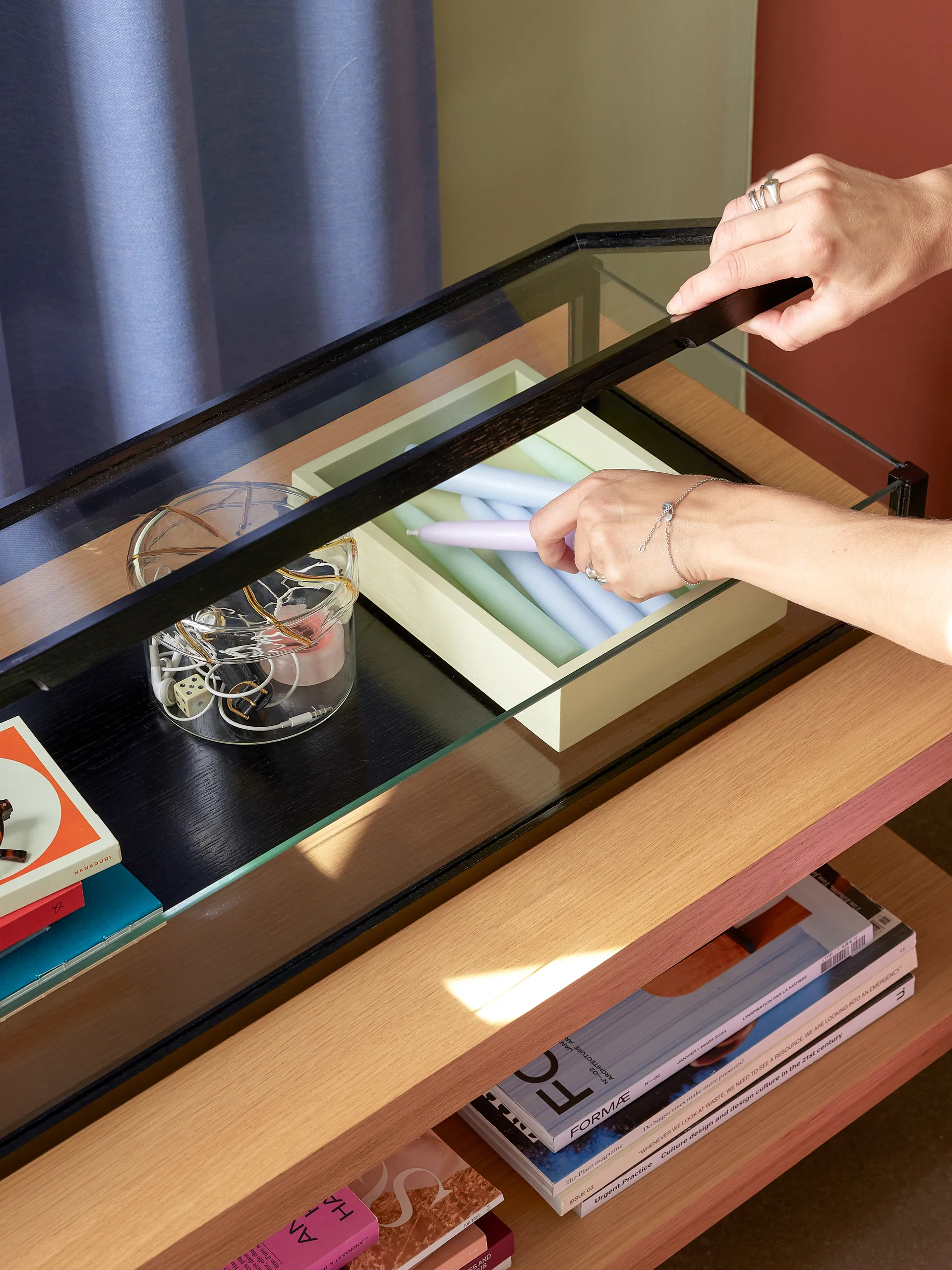 Heir förvaringsburk low, Yellow Hübsch Interior