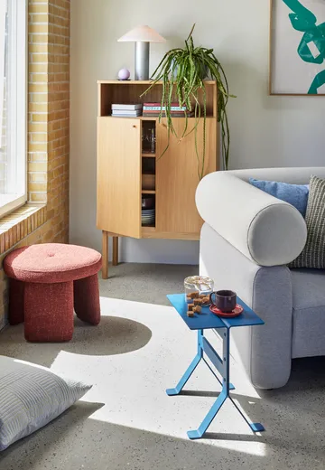 Heir förvaringsburk low - Yellow - Hübsch Interior