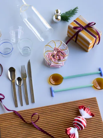 Heir förvaringsburk low - Yellow - Hübsch Interior