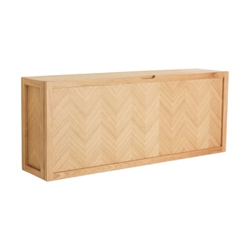 Hübsch Herringbone skoskåp large Ek