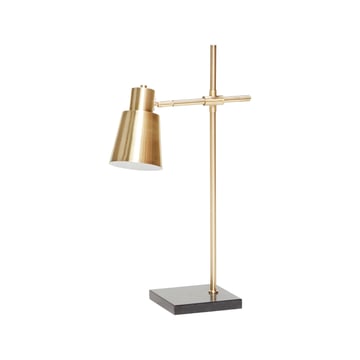 Läs mer om Hübsch Hübsch bordslampa 36x18 cm Mässing-svart marmor