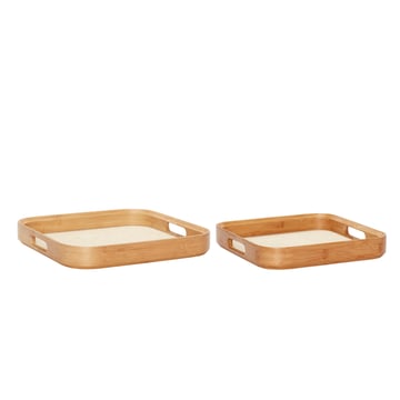 Läs mer om Hübsch Hübsch bricka 2-pack Trä