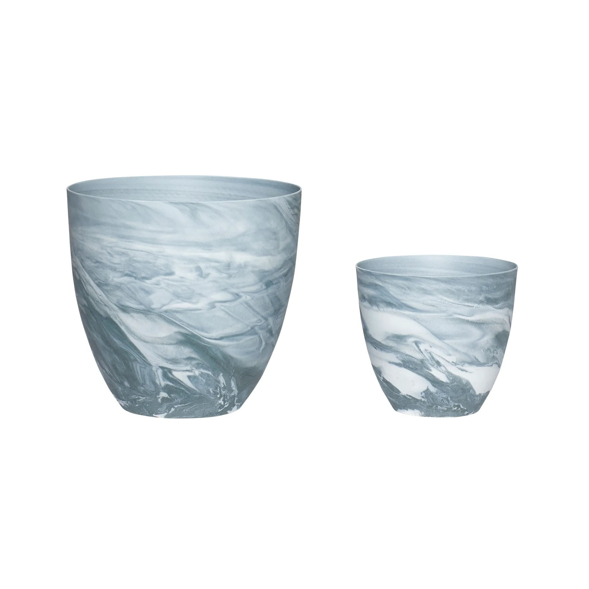 Hübsch ljuslykta 2-pack, Mörkgrå-vit Hübsch Interior