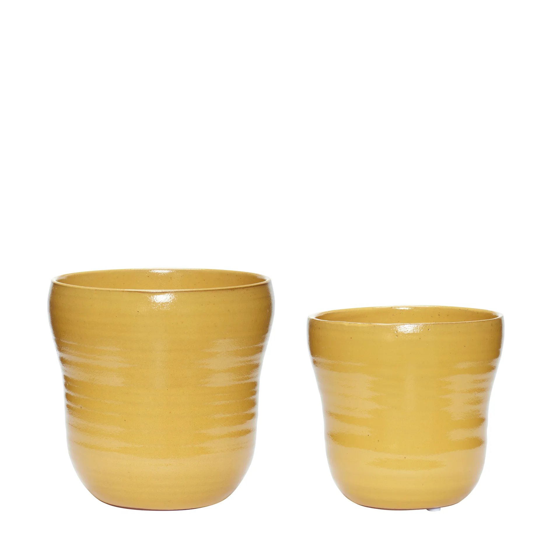 Kruka 2-pack, Gul Hübsch Interior