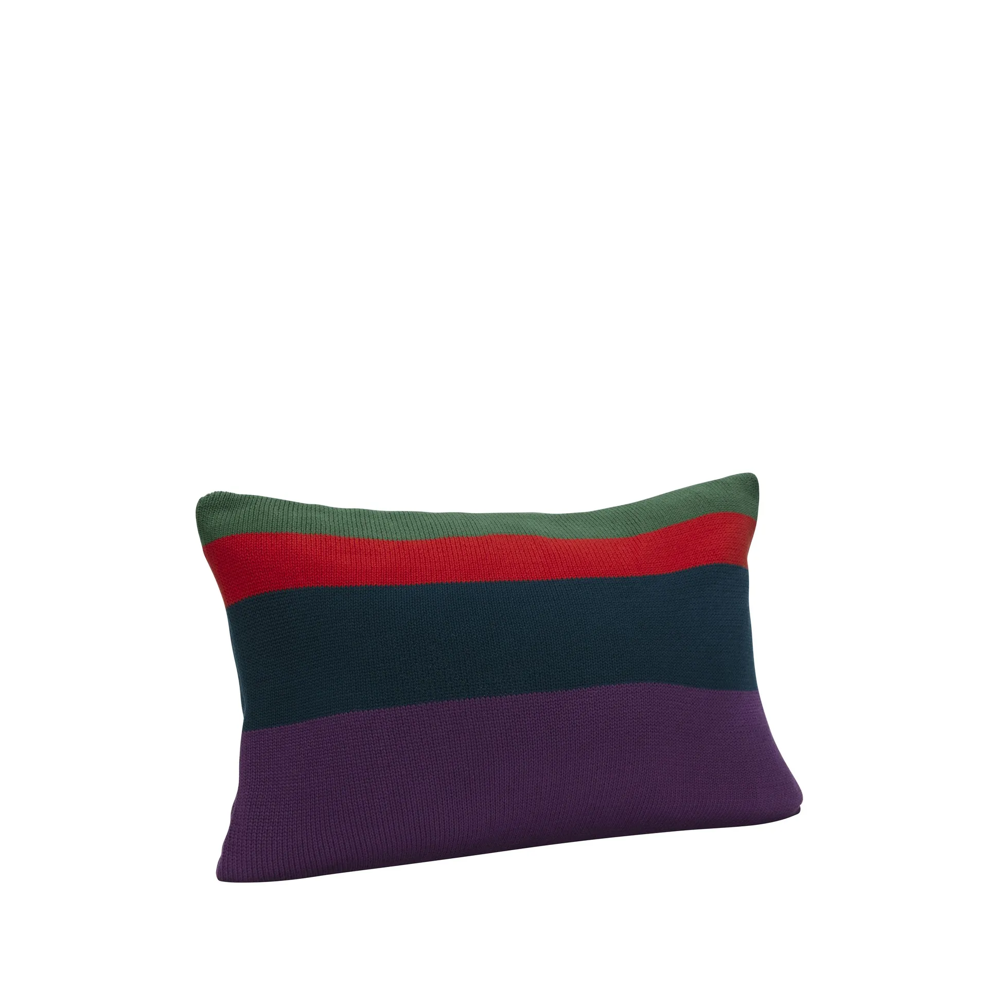 Line kudde 40x60 cm, Grön-röd-lila-svart Hübsch Interior