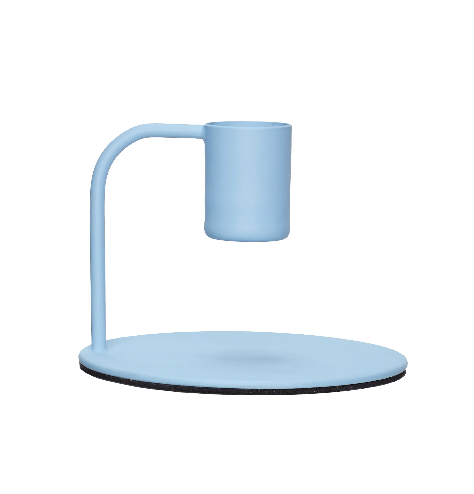 Ljusstake Ø9 cm, Metall-blå Hübsch Interior