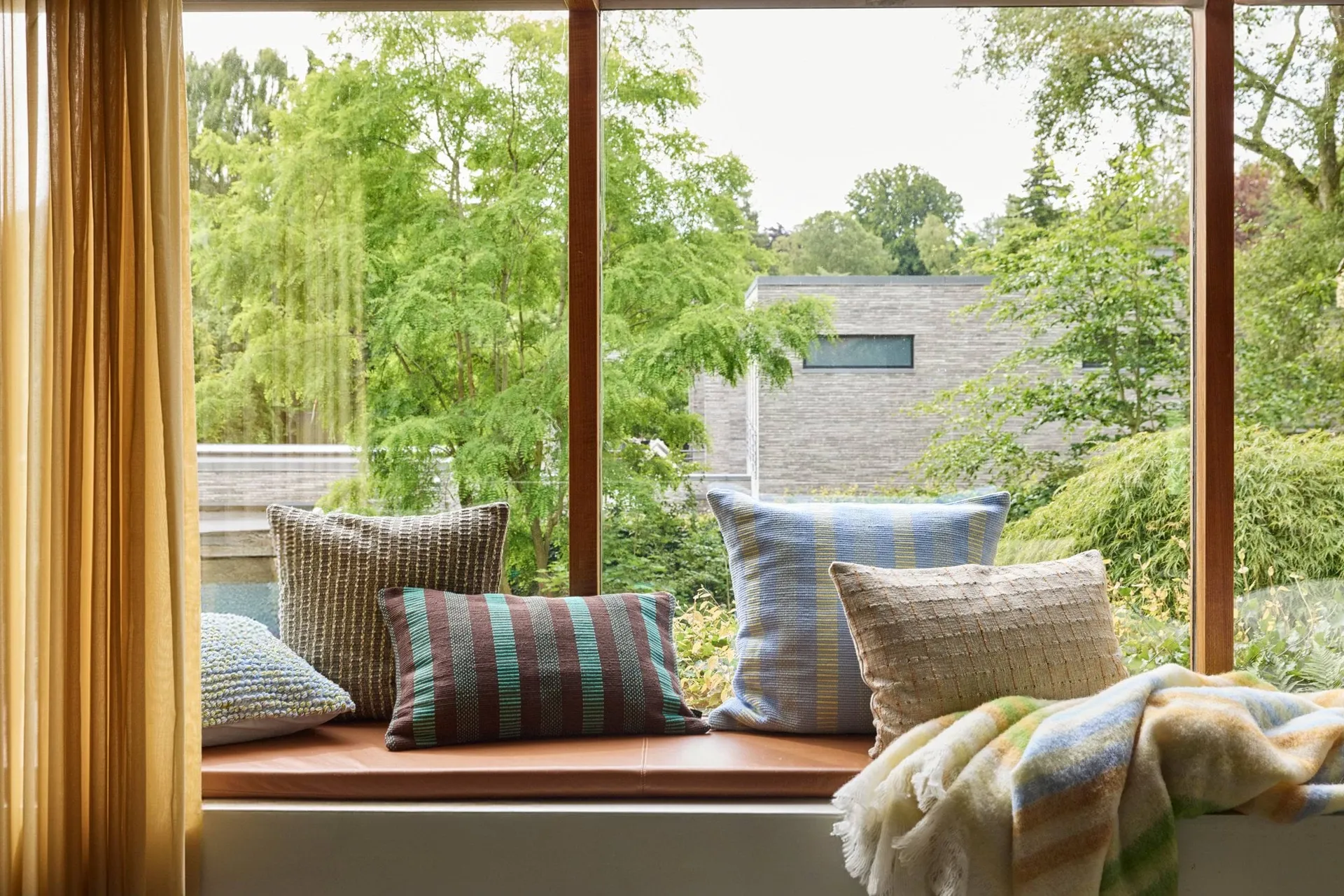 Loom pläd, Yellow, 140x200 cm Hübsch Interior