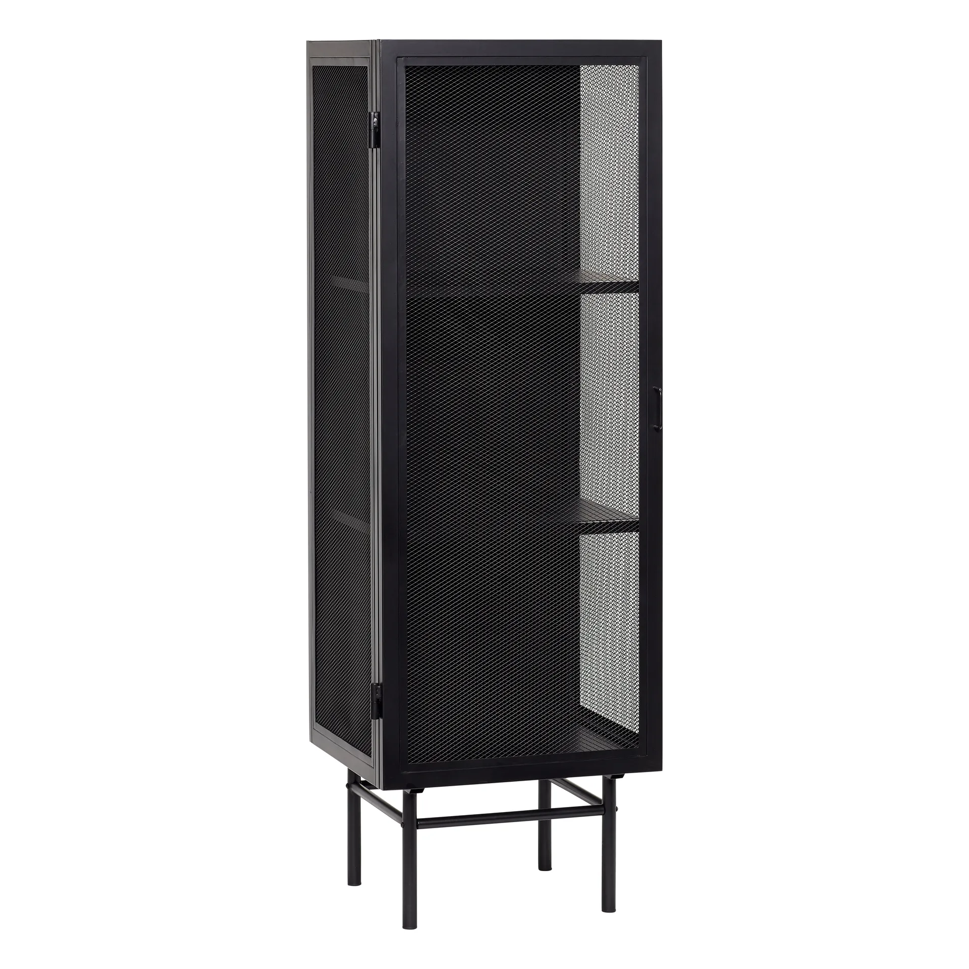 Metallskåp 50x45x150 cm, Svart Hübsch Interior