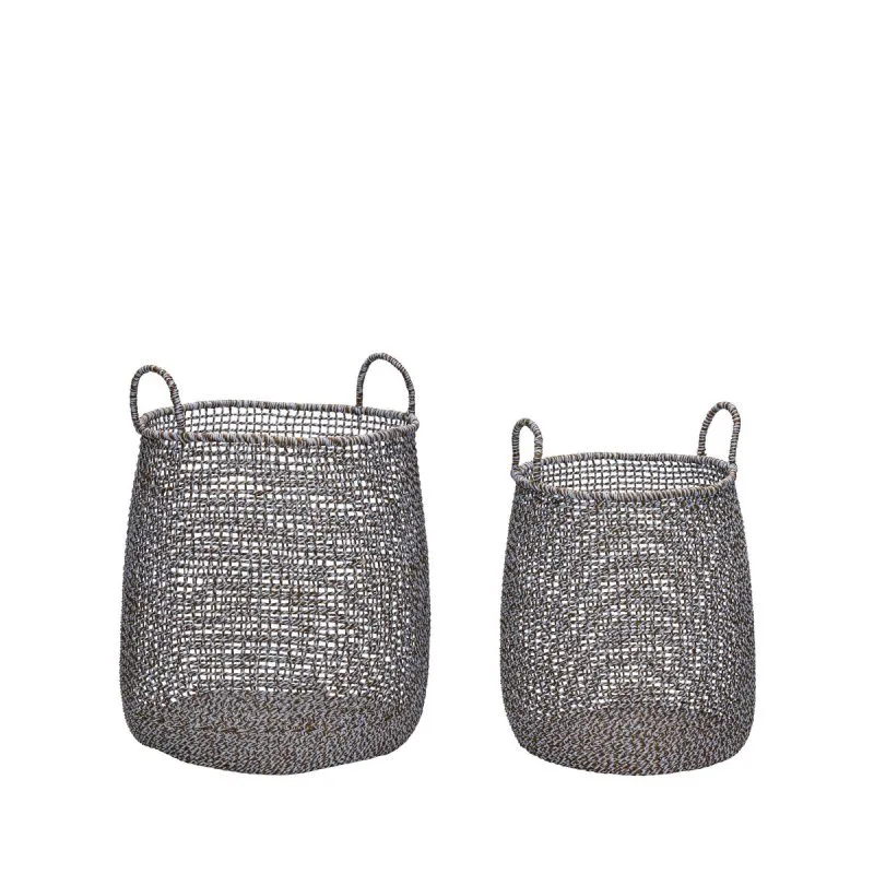 Mist korgar 2-pack, Brun-blå Hübsch