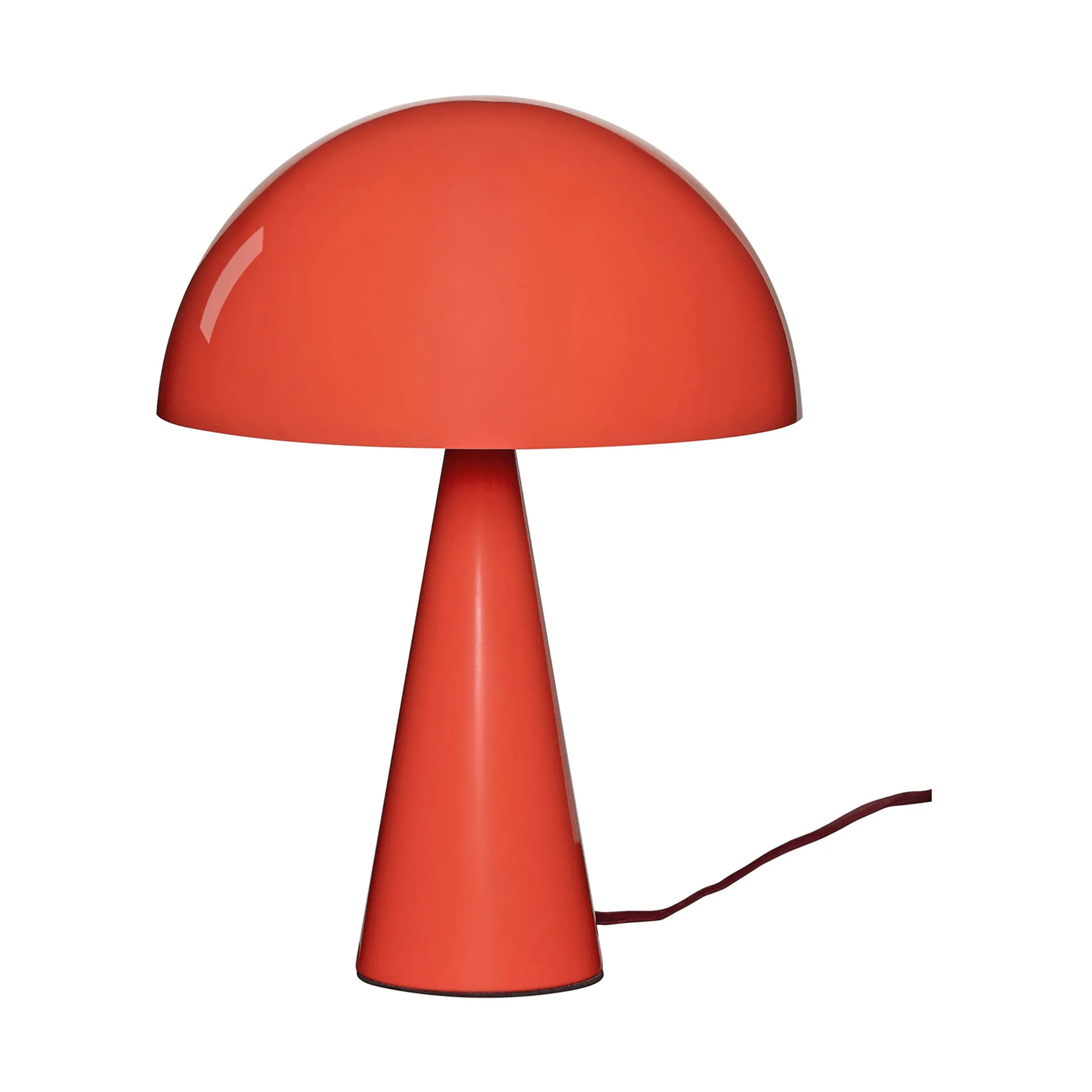 Mush bordslampa, Bright red, mini 34 cm Hübsch Interior