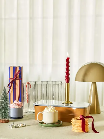 Mush bordslampa - Sand, mini 34 cm - Hübsch Interior