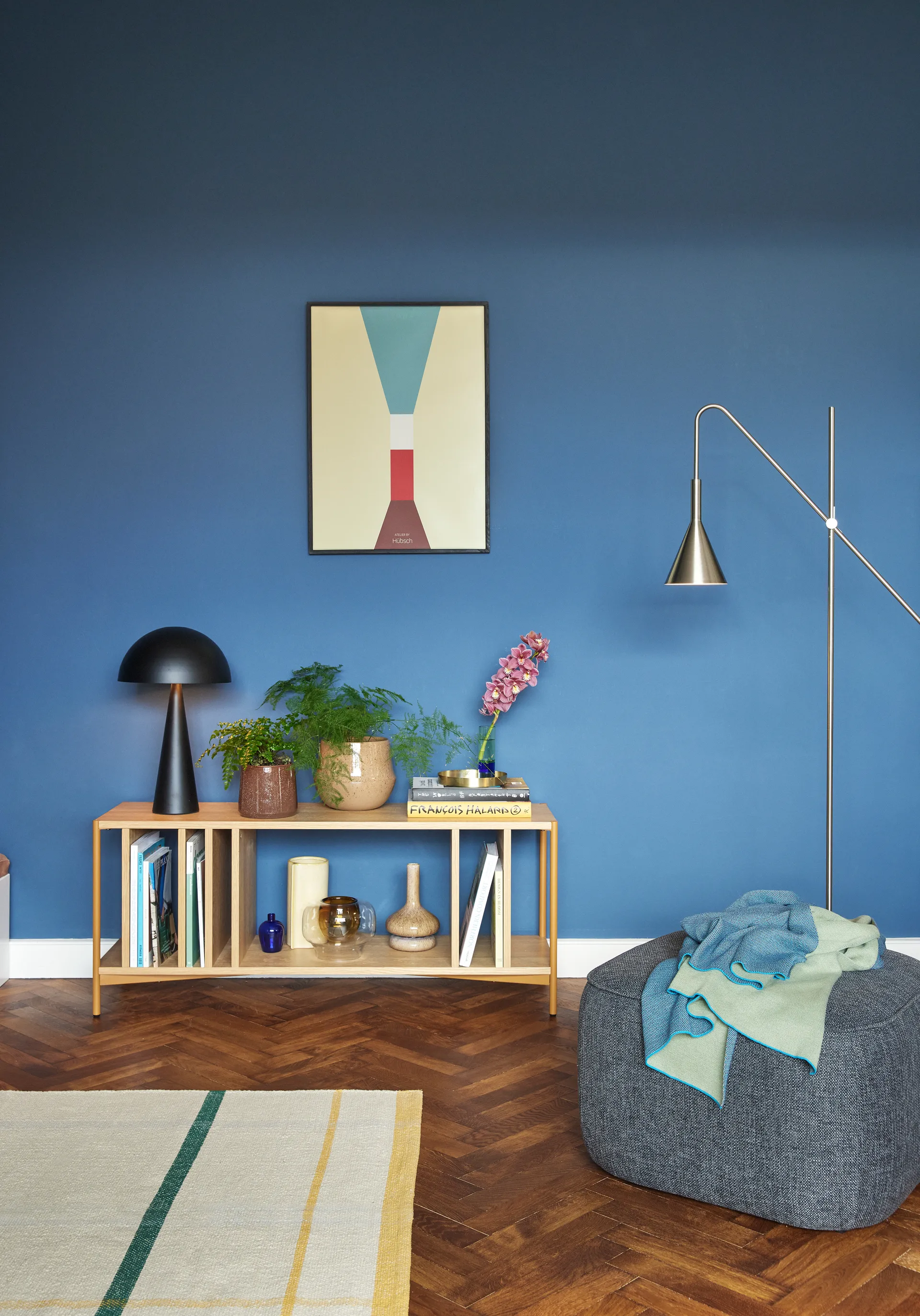 Mush bordslampa tall, Black Hübsch Interior