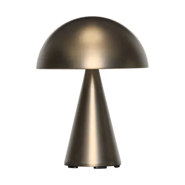 Mush portabel bordslampa - Burnished brass, 20 cm - Hübsch Interior